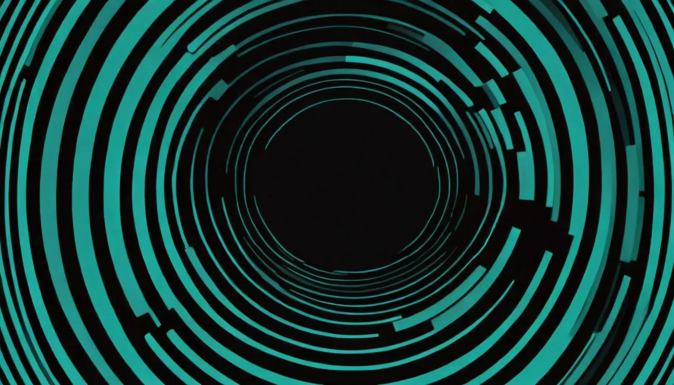 Abstract concentric output rings illustration in emerald green on near-black charcoal — decorative header for Camping Stoves