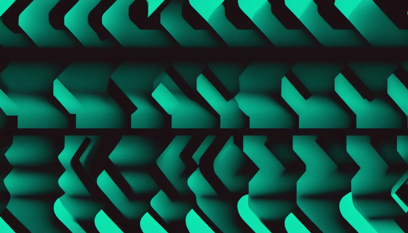 Abstract quartile band stack illustration in emerald green on near-black charcoal — decorative header for Sleeping Bag Spec Comparison